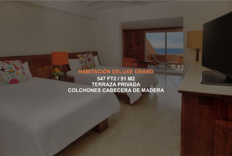 Hotel Brisas Ixtapa Habitación Deluxe Grand con terraza privada y vista al mar en Ixtapa Zihuatanejo